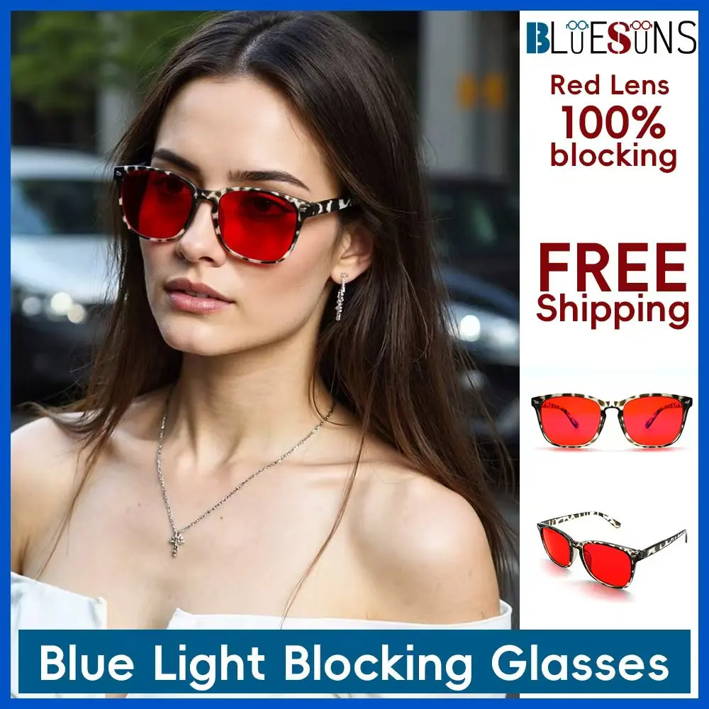 Gaming Glasses Blue Light - Женские модные очки с леопардовым принтом,