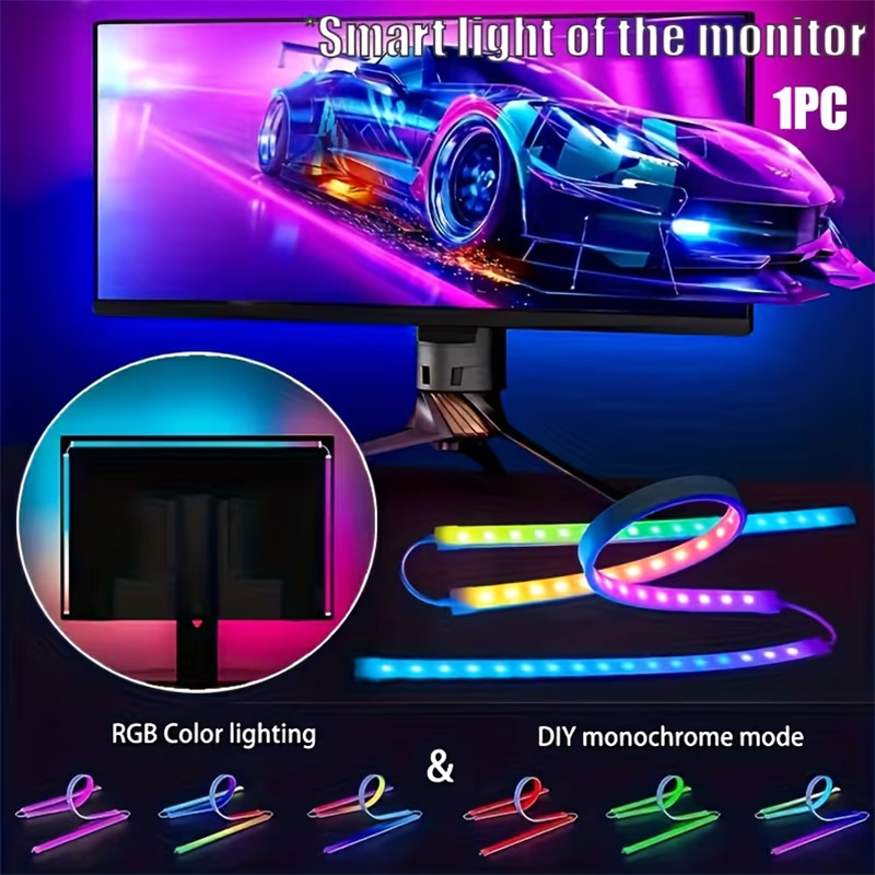 No Rgb Gaming Pc - Светодиодная RGB-лента для игровых мониторов: подсветка