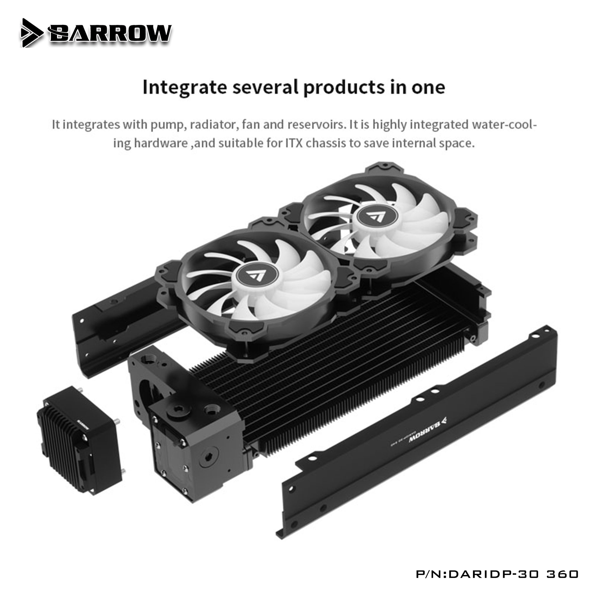 No Rgb Gaming Pc - Комплект водяного охлаждения Barrow DARIDP-30 для