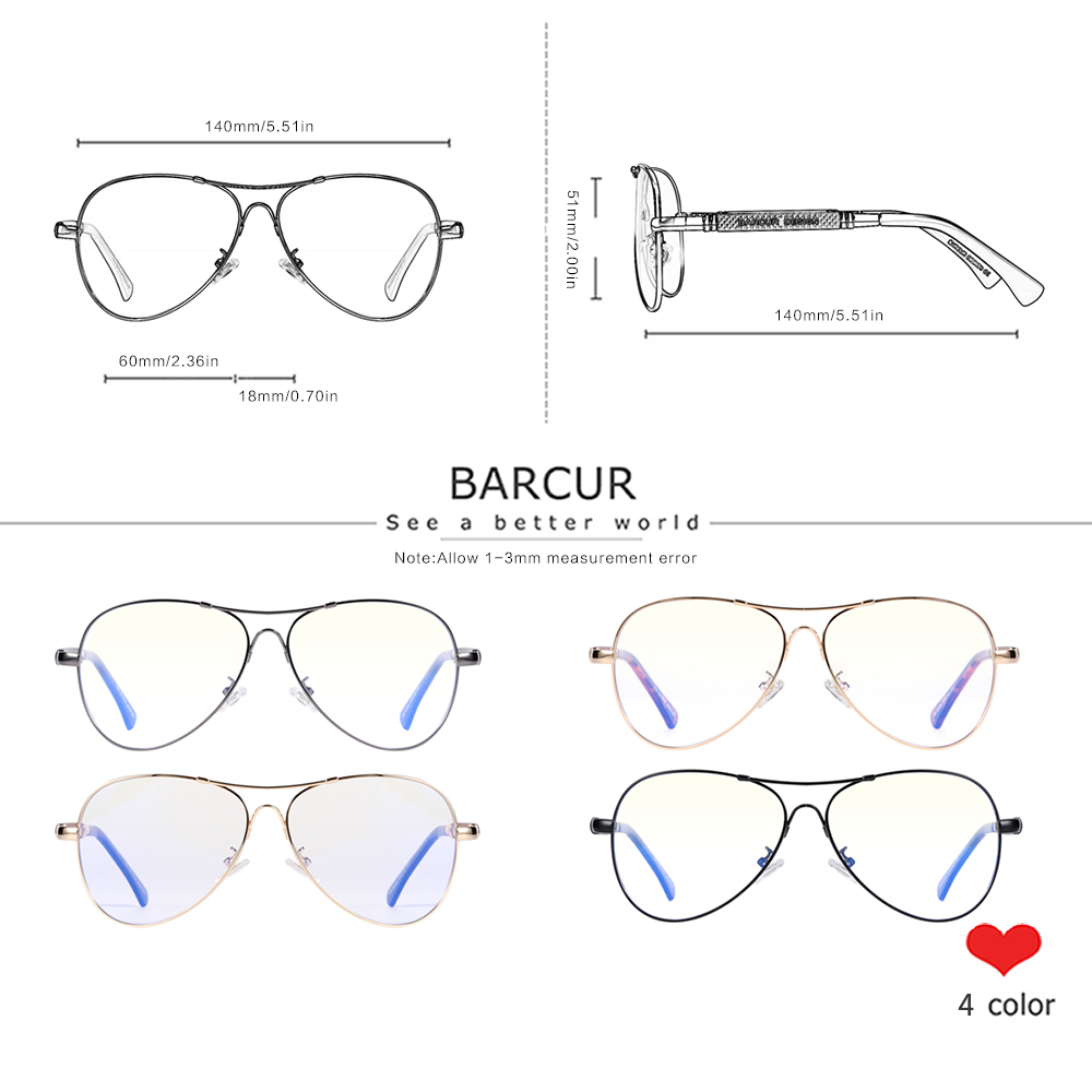 BARCUR очки с защитой от синег – обзор и цена Gaming Glasses Blue Light