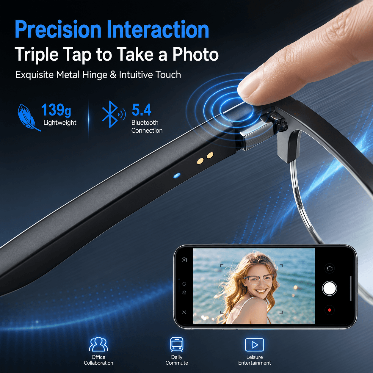 Умные Bluetooth-очки AIMB V2:  – обзор и цена Gaming Glasses Blue Light