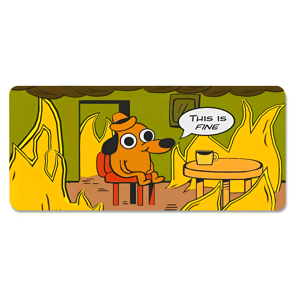 Коврик для мыши This Is Fine D – обзор и цена Pc Gaming Handheld