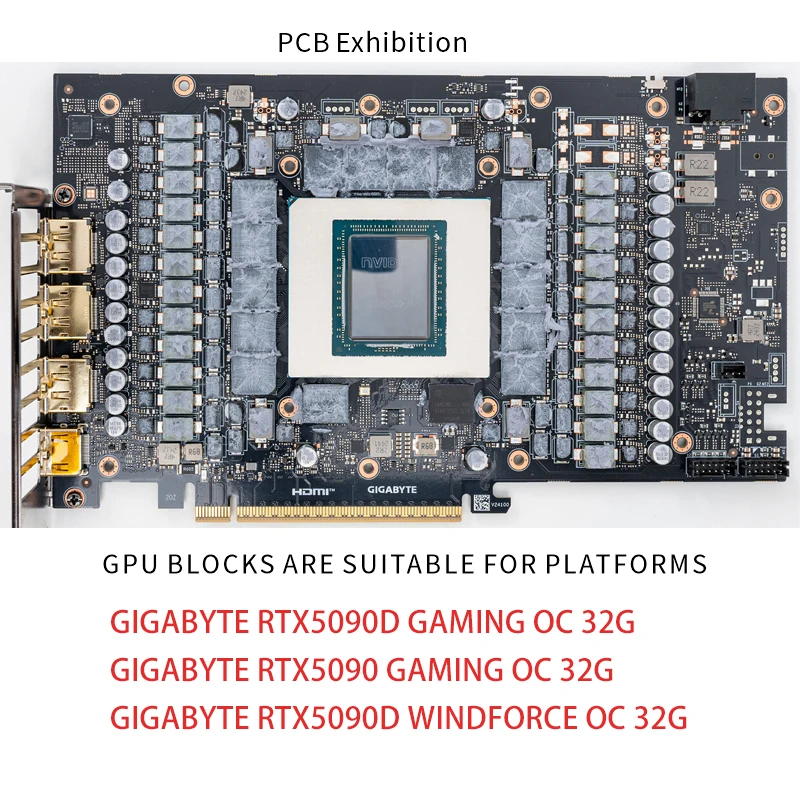 Водоблок Bykski N-GV5090DWF-X  – обзор и цена No Rgb Gaming Pc