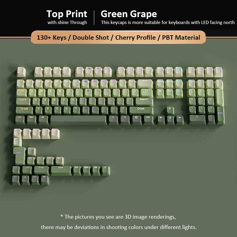 Колпачки клавиш Green Grape с  – обзор и цена No Rgb Gaming Pc
