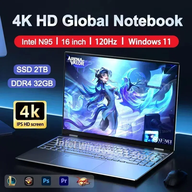 НОВЫЙ Ноутбук Intel N95 с 4K H – обзор и цена Pc Gaming Handheld